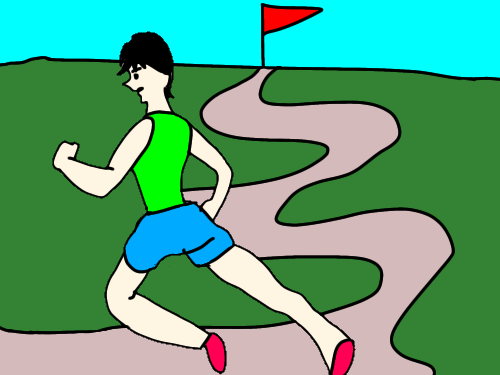 走るイラスト
